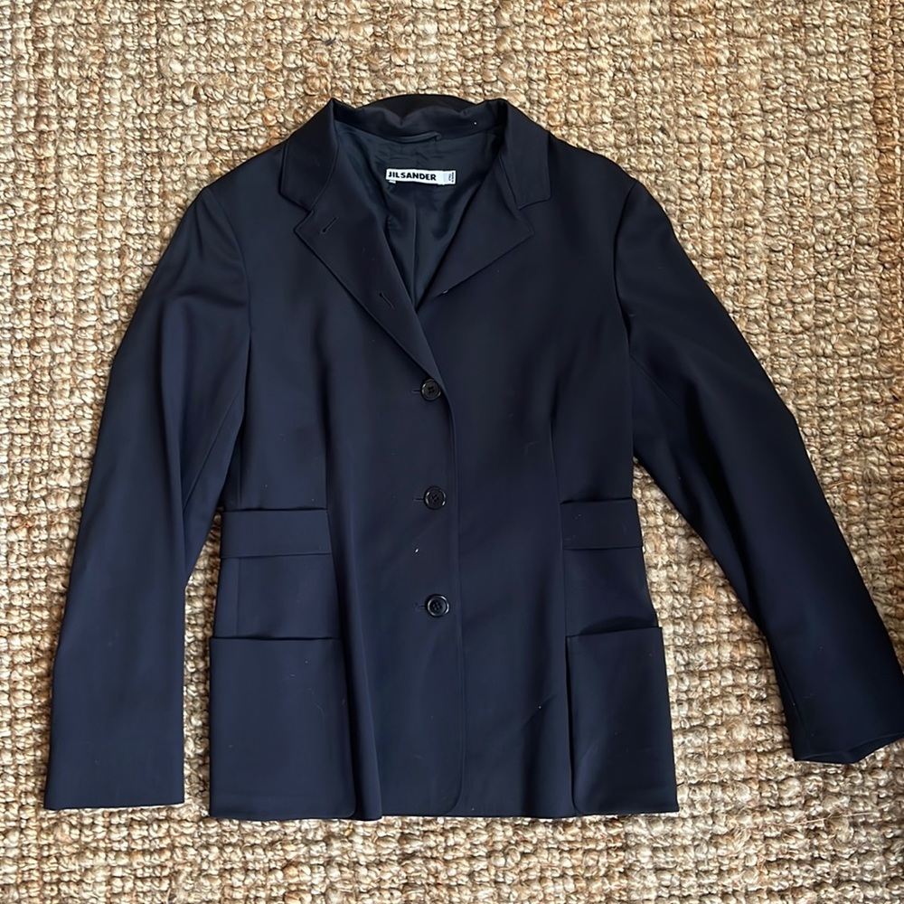 Jil Sander Navy Blazer Jacket